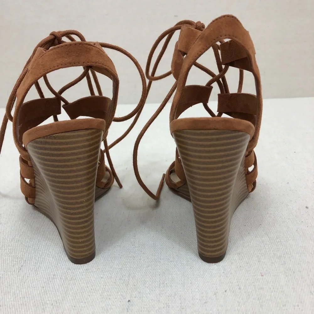 Forever 21 Brown Lace up Wedges